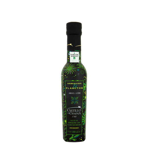 Canena Castle with marine plankton. Arbequina olive oil, 250 ml.